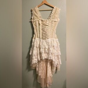 Victorian Gothic Bustier Corset Dress Burleska